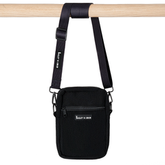 Treats Bag With Black Strap - Black