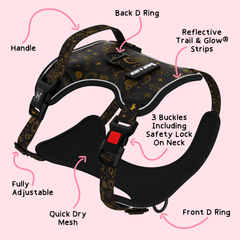 Trail & Glow® Dog Harness - Celestial