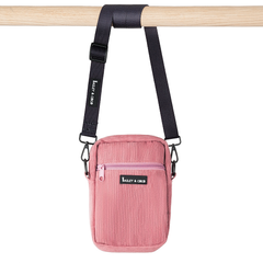 Treats Bag With Black Strap - Lilac
